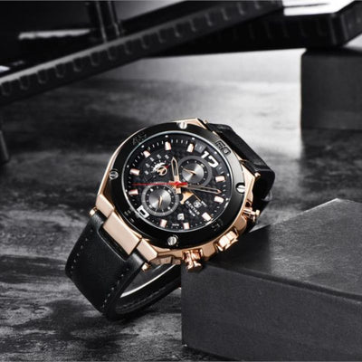 Kvarts Multifunktionel Sport Chronograph Ur