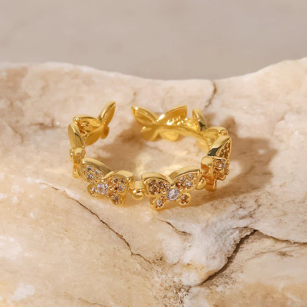 Colleen Schmetterling Guld Ring