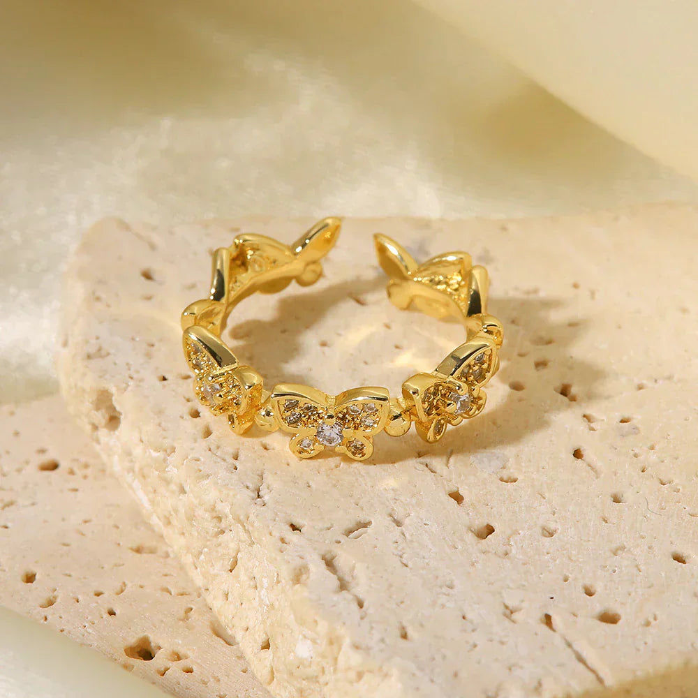 Colleen Schmetterling Guld Ring