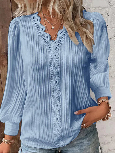 Blondebluse med Pufærmer | Olsen & Olsen™