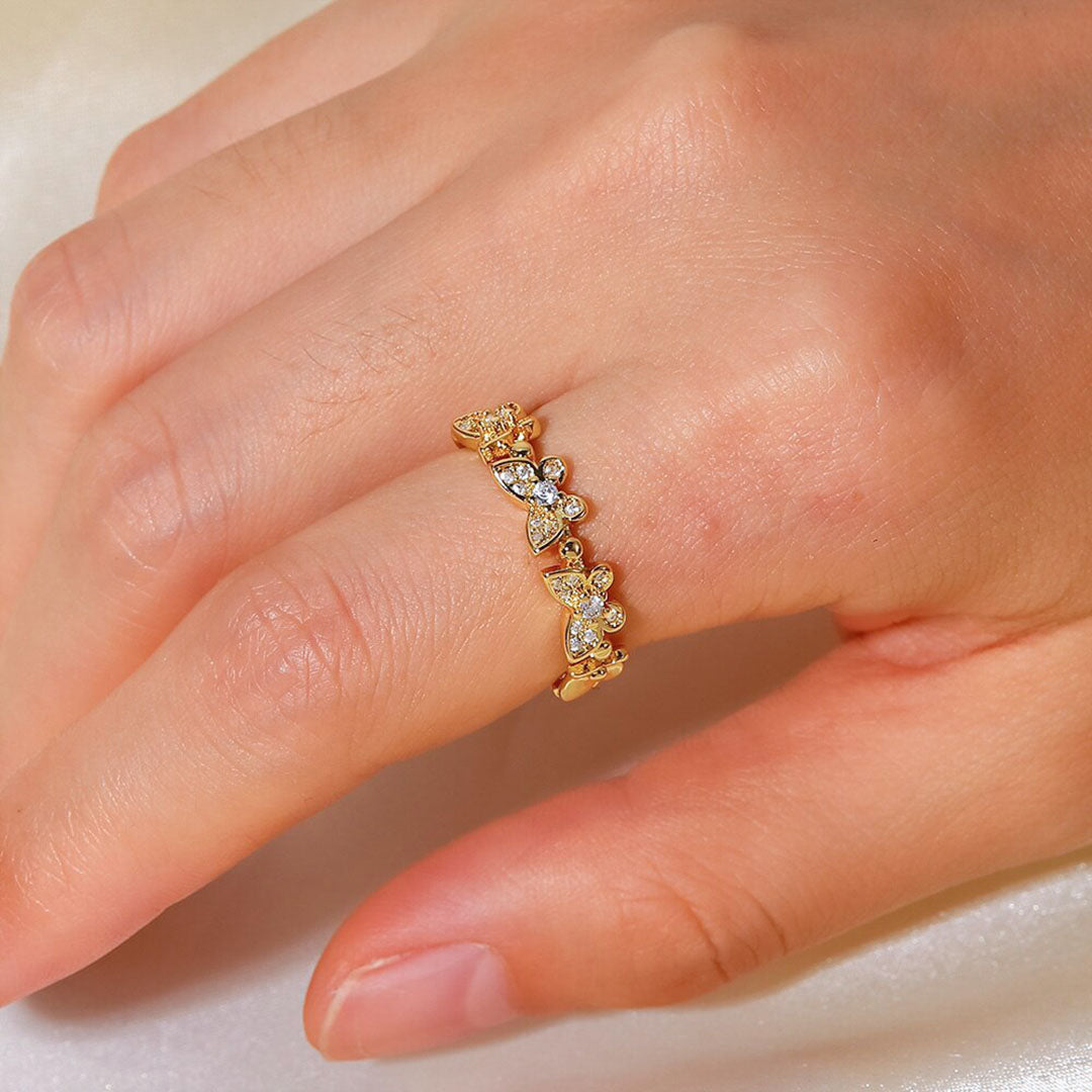 Colleen Schmetterling Guld Ring