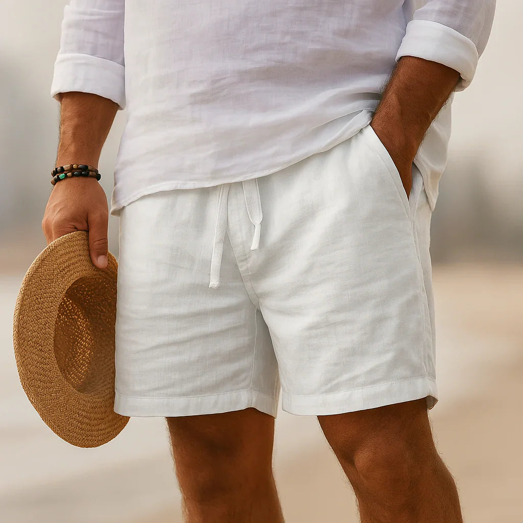 David - Eksklusive Shorts i Bomulds & Hørblanding