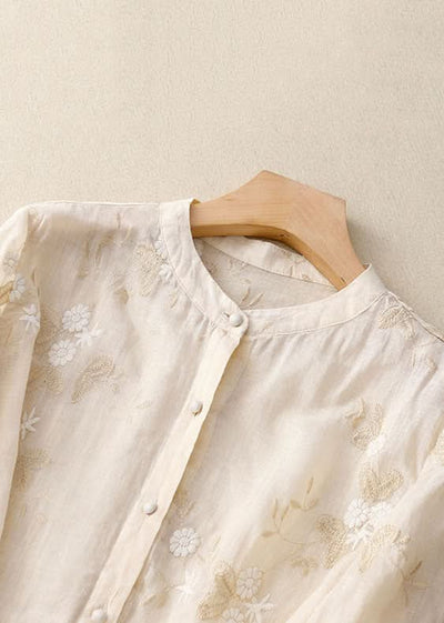 Eloise™ | Elegant Broderet Bluse™ fra Olsen & Olsen - Olsen Official