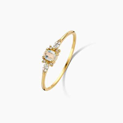 Månestens Muse Ring | Guld