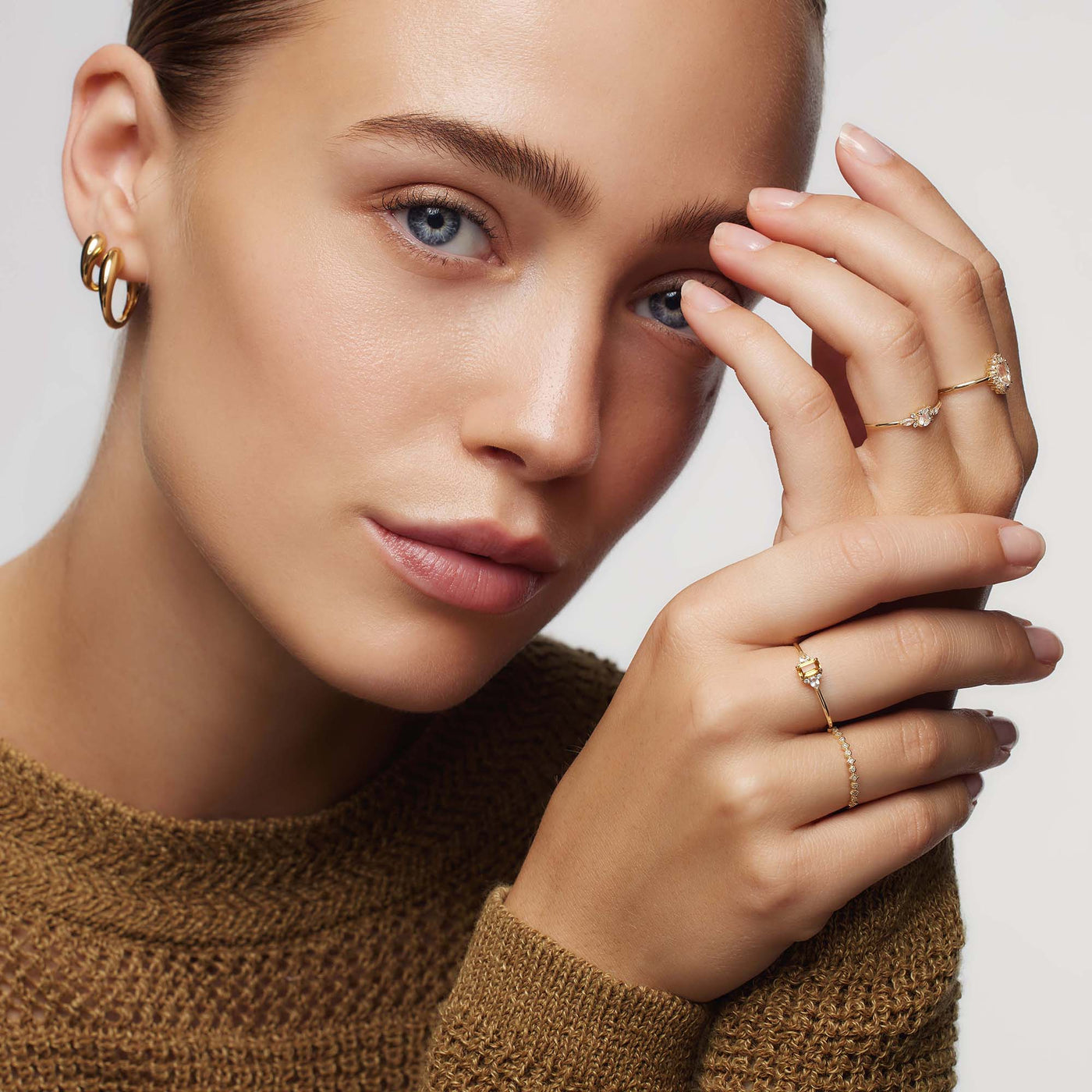 Månestens Muse Ring | Guld