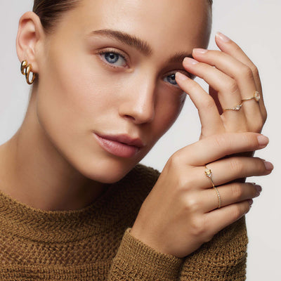 Månestens Muse Ring | Guld