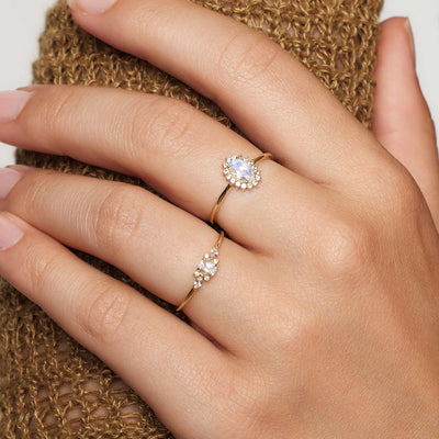 Månestens Muse Ring | Guld