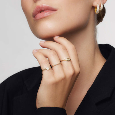 Diamantkuppelring | Guld