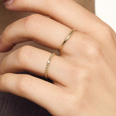 Slank Kuppelring | Guld