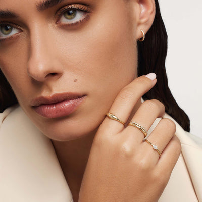 Diamantkuppelring | Guld