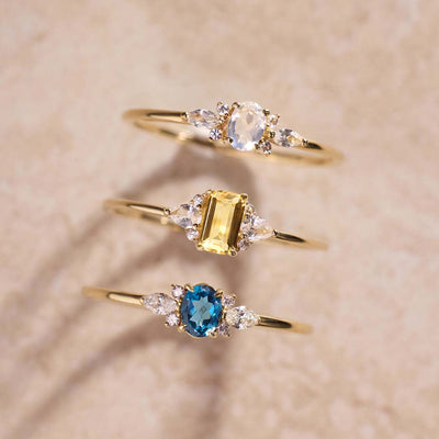 Månestens Muse Ring | Guld