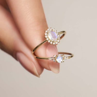 Månestens Muse Ring | Guld