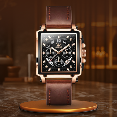 Mode Kvadrat Ur Chronograph
