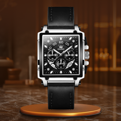 Mode Kvadrat Ur Chronograph