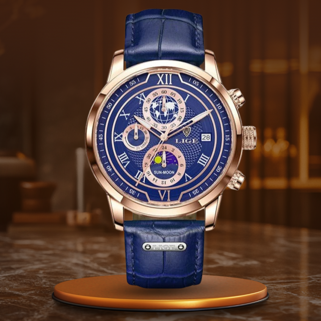 Premium Læderrem Chronograph Ur™ - Olsen & Olsen