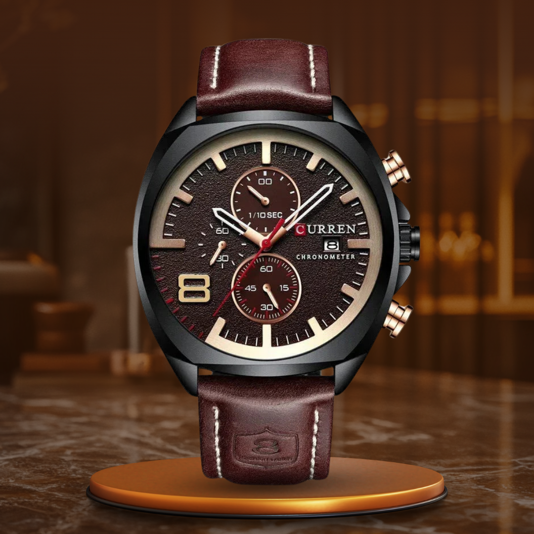 Klassisk Chronograph Sport Militær Ur
