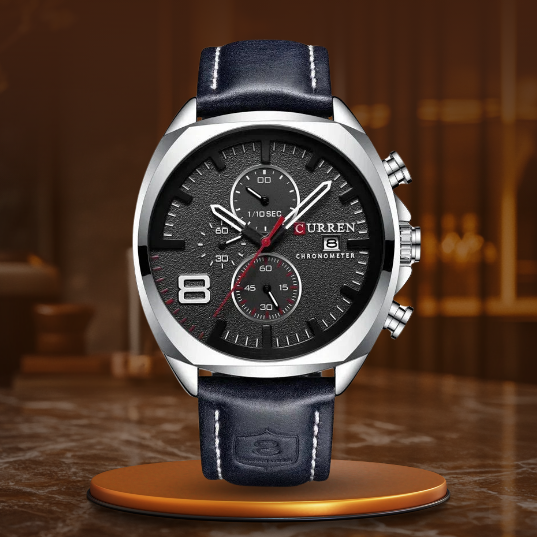 Klassisk Chronograph Sport Militær Ur