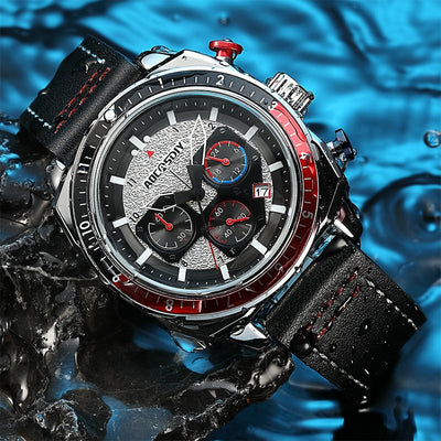 Luksus Chronograph Sport Quartz Ur