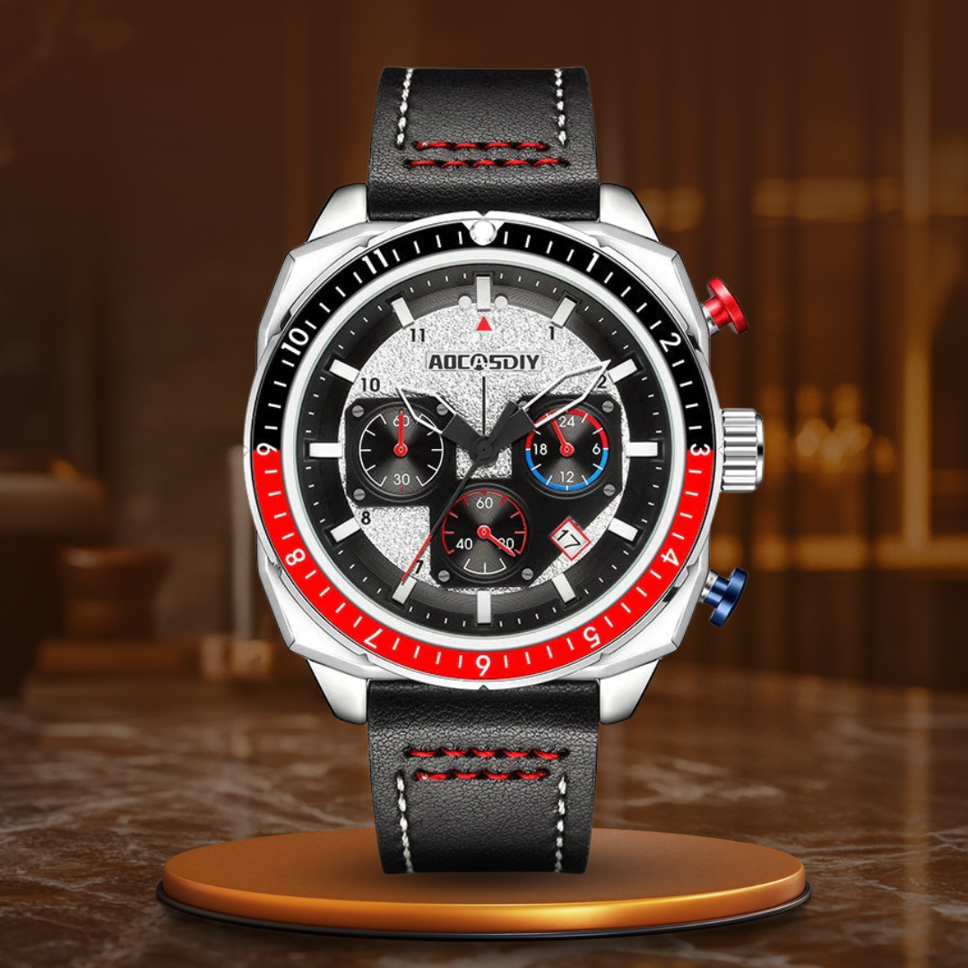 Luksus Chronograph Sport Quartz Ur