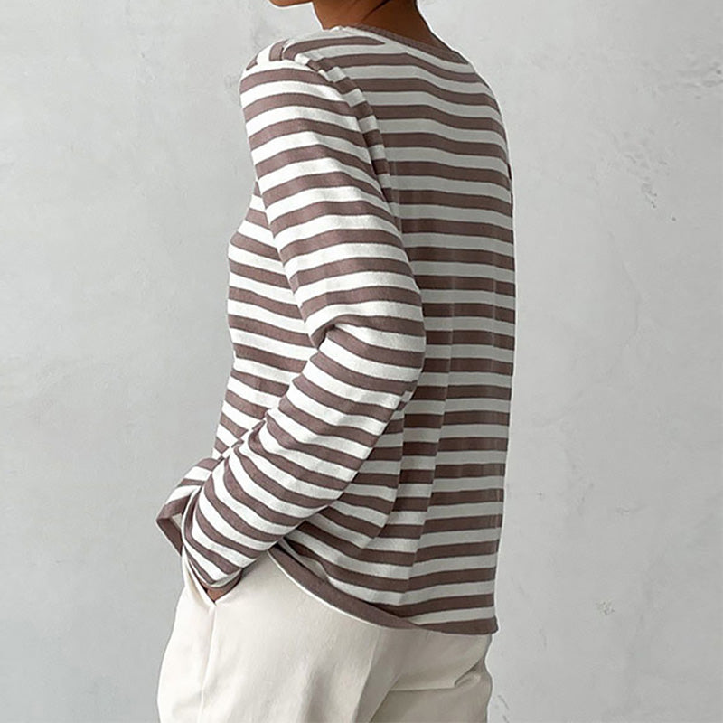 Dagmar™ | Elegantes gestreiftes Damen-T-Shirt - Olsen Official