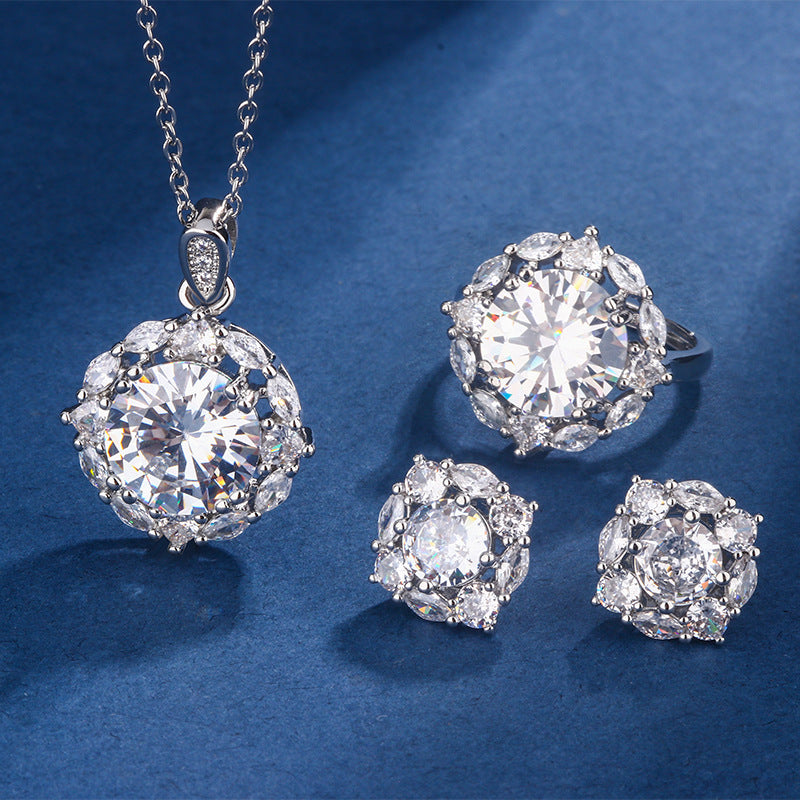 Neve Alaire Sæt | Hvidguld 16k