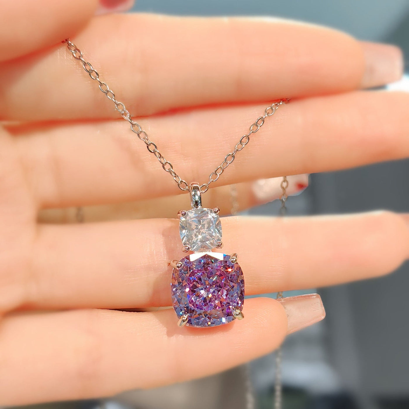 Adeline Violetta Satz | Hvidguld 14k