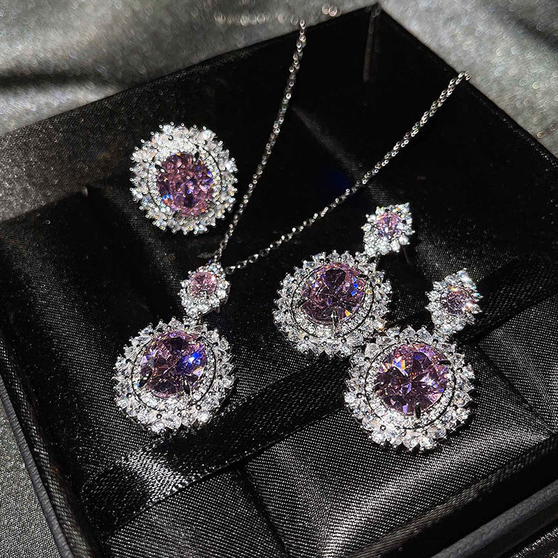 Vespera Aetherin Rosa Sæt | Hvidguld 18k