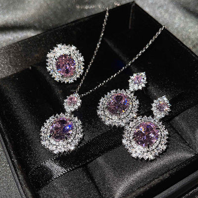 Vespera Aetherin Rosa Sæt | Hvidguld 18k