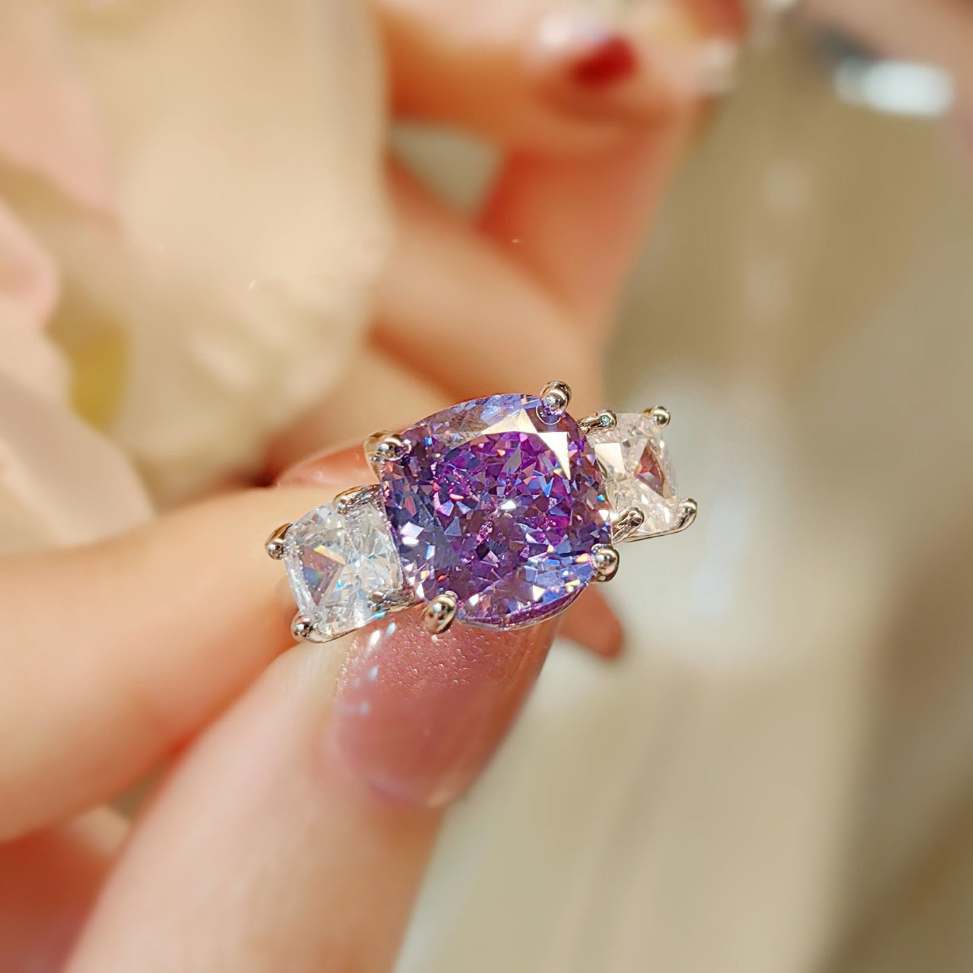 Adeline Violetta Satz | Hvidguld 14k