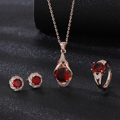 Elysia Roseray Sæt | Roséguld 16k