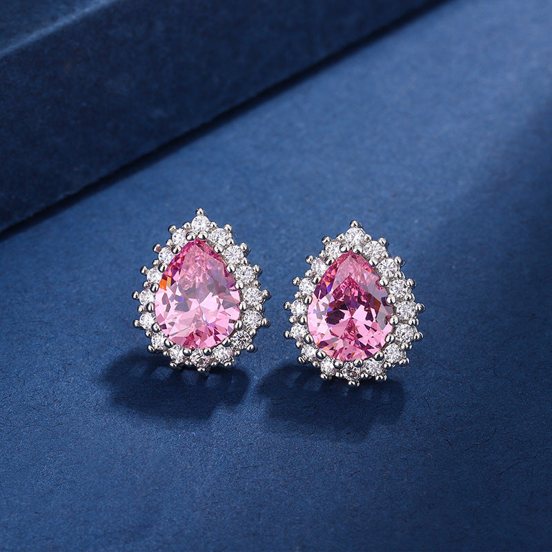 Aria Tårn Pink Sæt | Hvidguld 16k