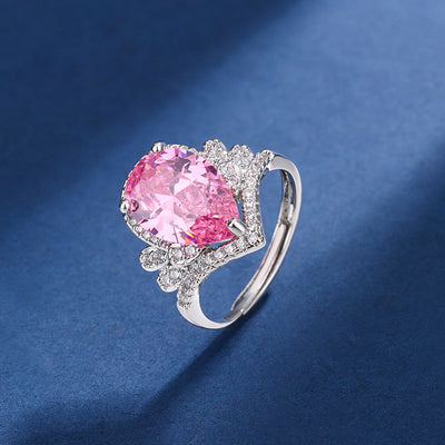 Aria Tårn Pink Sæt | Hvidguld 16k