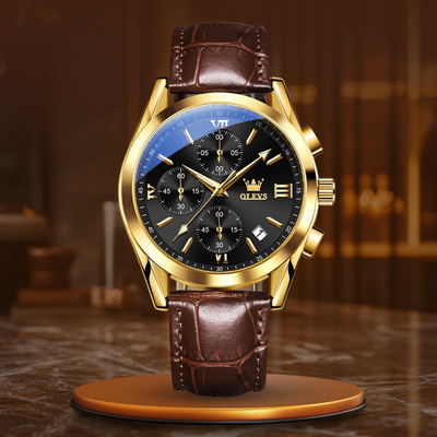 Kvarts Luminøs Chronograf Ur