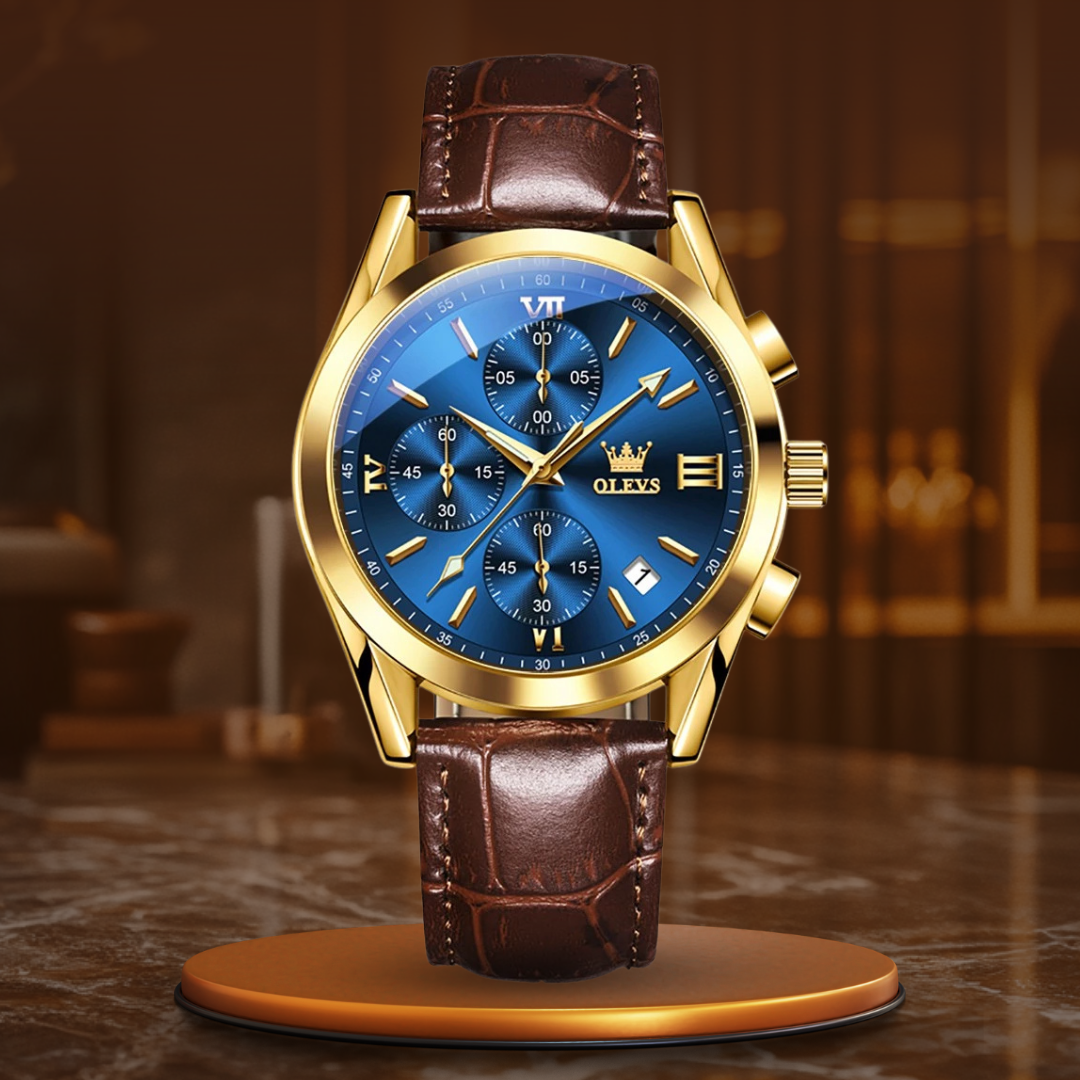 Kvarts Luminøs Chronograf Ur