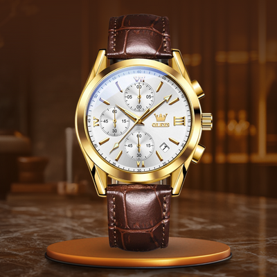 Kvarts Luminøs Chronograf Ur