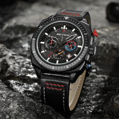 Luksus Chronograph Sport Quartz Ur