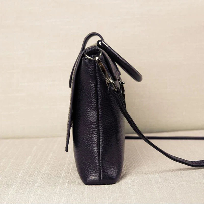 celine™ – struktureret sort håndtaske i læderlook