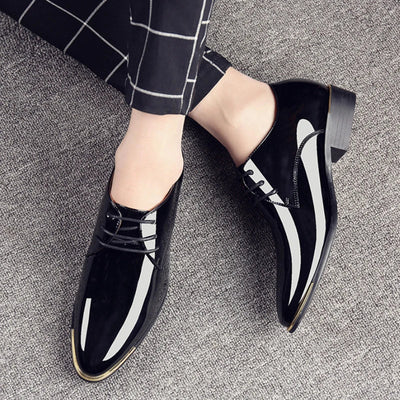 HENRY™ | BRITISK STIL PATENT LÆDERSKO TIL MÆND