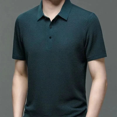 Henny™ | Elegant Polo med Korte Ærmer til Mænd - Olsen & Olsen - Olsen Official