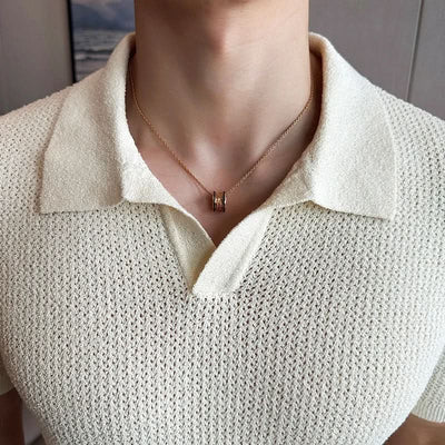 Mandlig V-Udskæring Polo T-shirt Jeremy™ | Olsen & Olsen - Olsen Official