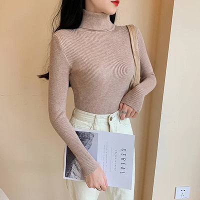 Ribstrikket Rullekrave Bluse | Olsen & Olsen™