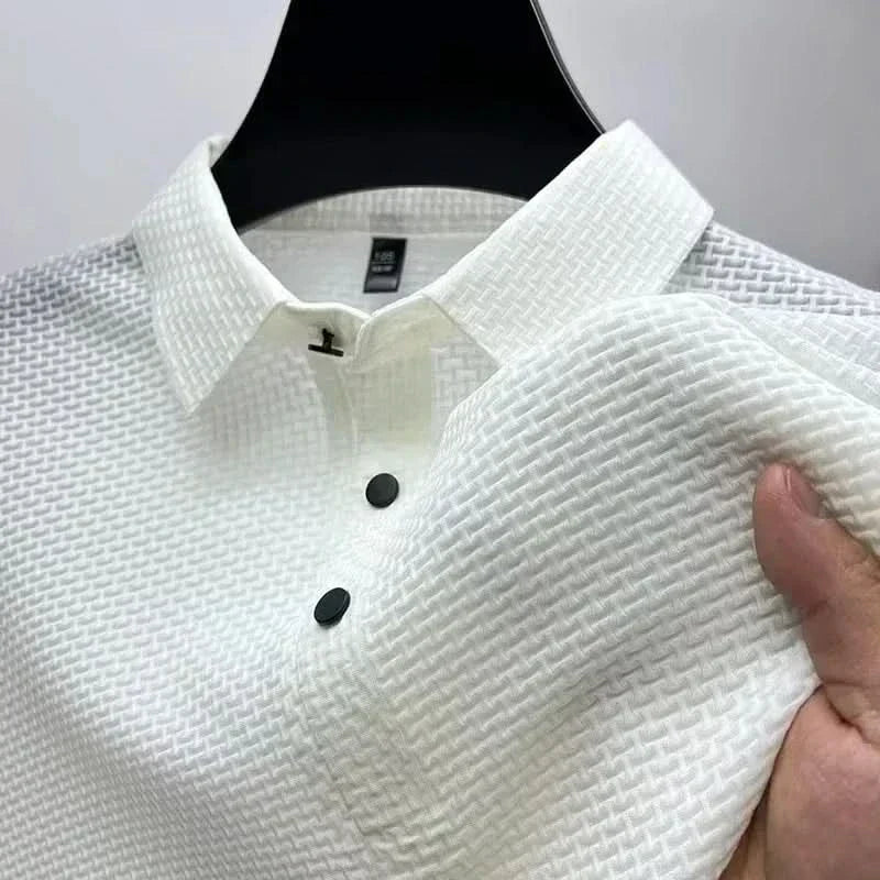 Henny™ | Elegant Polo med Korte Ærmer til Mænd - Olsen & Olsen - Olsen Official
