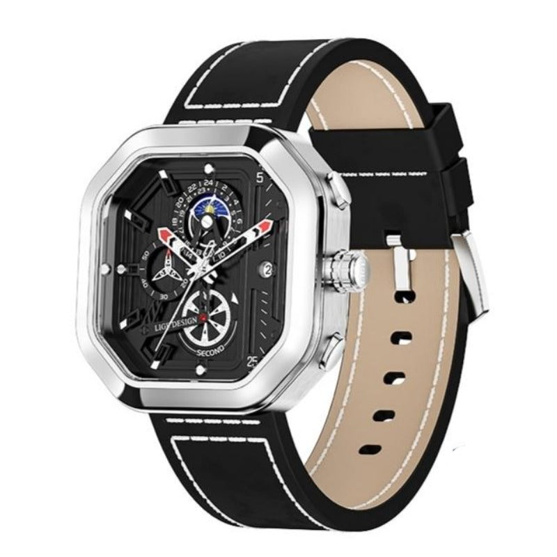 Luksus Kvarts Chronograph Ur