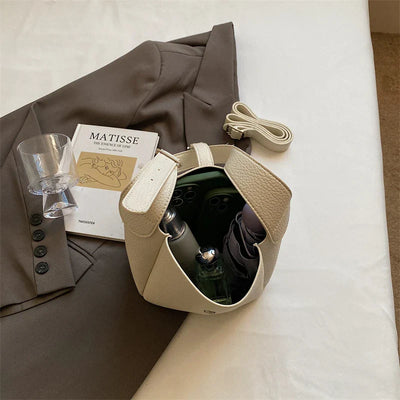iris™ – moderne bucket taske i læderlook