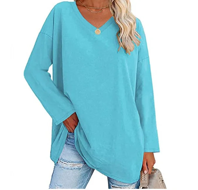 Oversized V-Hals Langærmet Trøje | Olsen & Olsen™