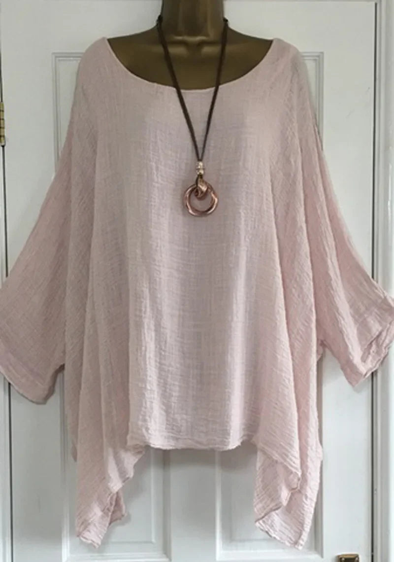 Oversize Boheme Bluse med Flagermusærmer | Olsen & Olsen™