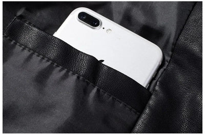 Mikkel™ Armor – Vintage læderlook med quiltede skuldre