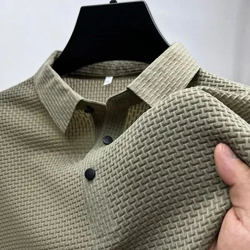 Henny™ | Elegant Polo med Korte Ærmer til Mænd - Olsen & Olsen - Olsen Official