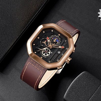 Luksus Kvarts Chronograph Ur