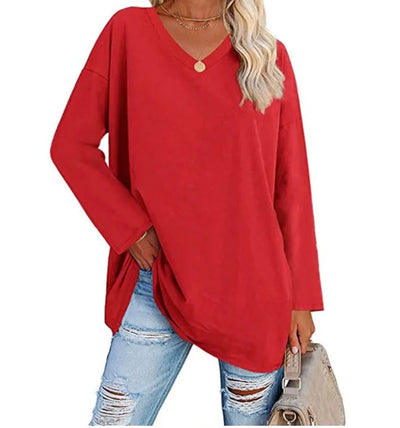 Oversized V-Hals Langærmet Trøje | Olsen & Olsen™